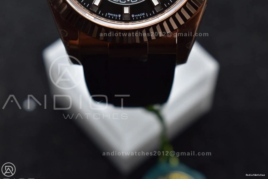 336235 RG A23J Edition 1:1 Sky-Dweller Best (Gain 1097 Weight) Strap Dial Grey FlexibleFit on Oyster-flex ZF 0804